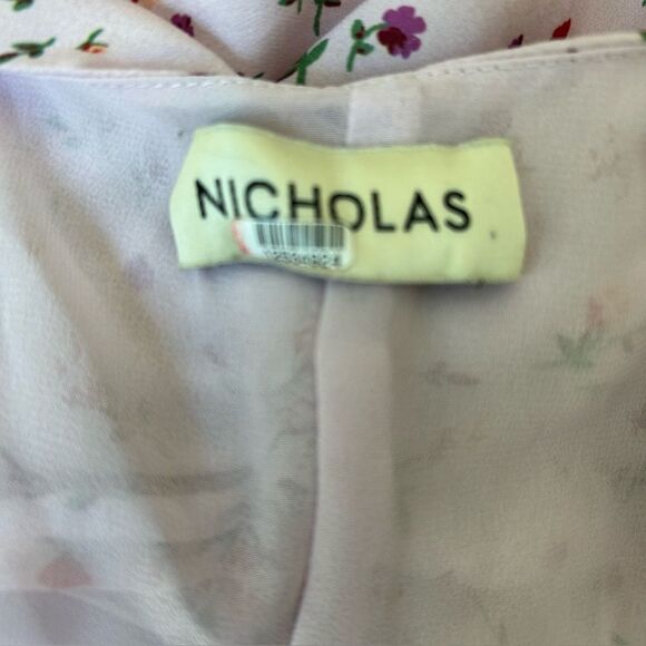 Nicholas Floral Drape Front Dress Size 6 - Picture 8 of 8